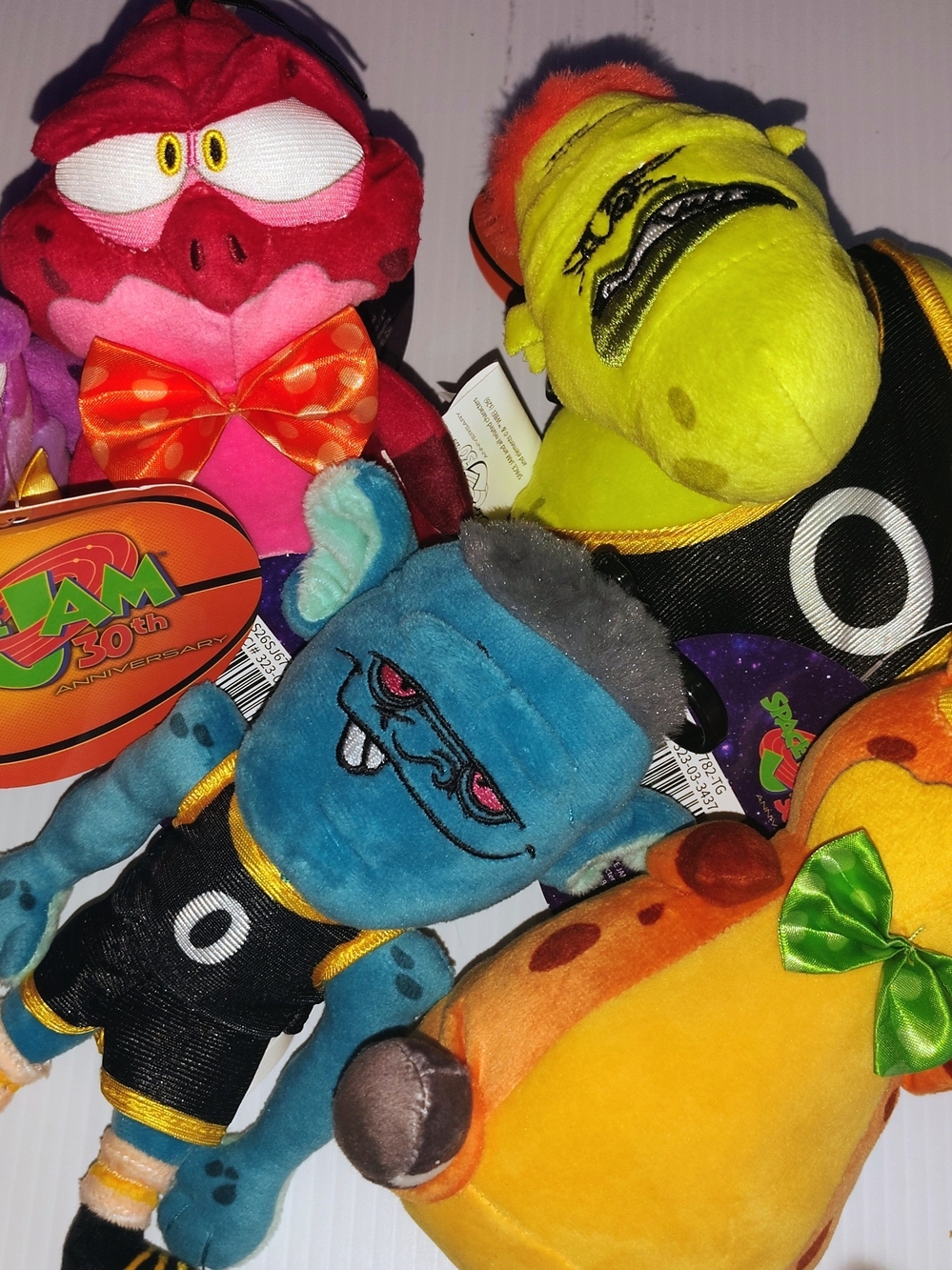 Space Jam 30th Anniversary Plush clips COMPLETE SET bundle. NWT.